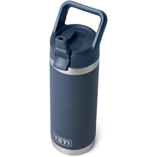 YETI Rambler Water Bottle with Color-matched Straw Cap