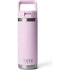 YETI Rambler Water Bottle with Colour-Matched Straw Cap