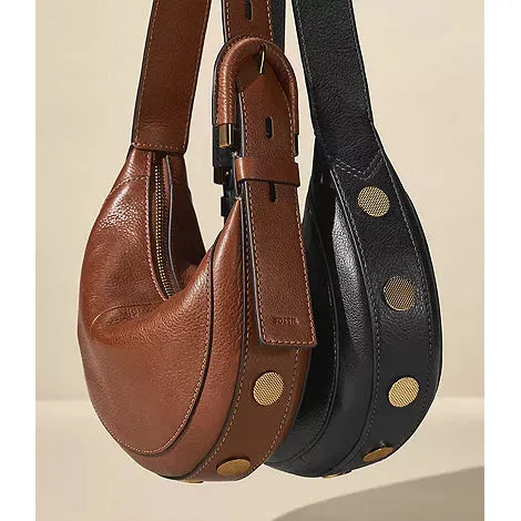 Fossil Harwell Leather Crescent Bag