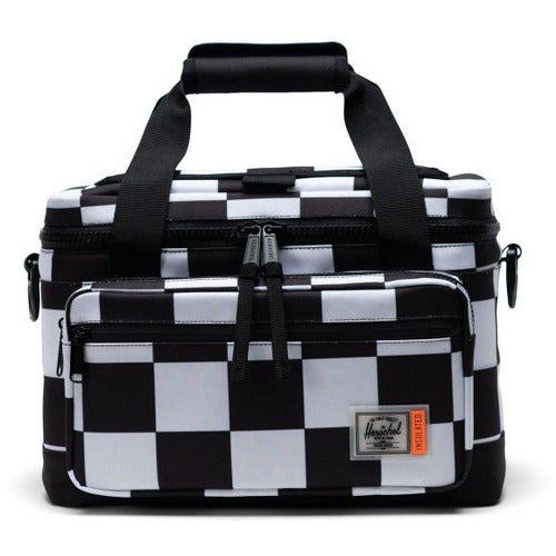 Herschel Supply Co. Pop Quiz Black & White Checkered Lunch Bag