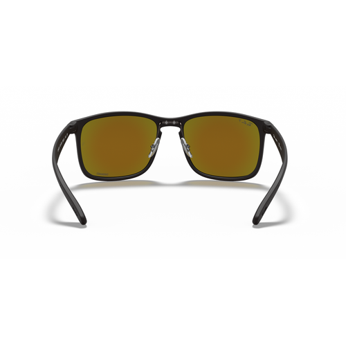Ray Ban 0RB4264 Matte Black w/ Green Mirror Blue Sunglasses