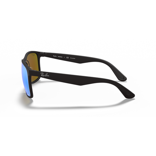 Ray Ban 0RB4264 Matte Black w/ Green Mirror Blue Sunglasses