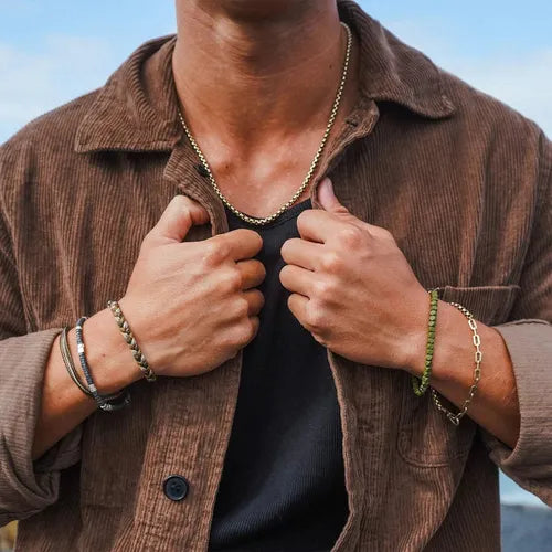 Pura Vida Men's Carabiner Clasp Chain Bracelet