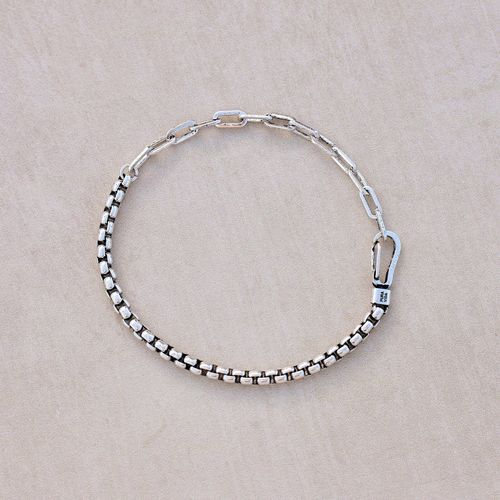 Pura Vida Men's Carabiner Clasp Chain Bracelet