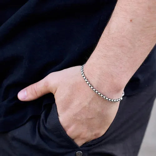 Pura Vida Men's Carabiner Clasp Chain Bracelet
