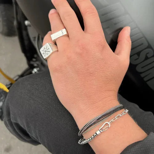 Pura Vida Men's Carabiner Clasp Chain Bracelet