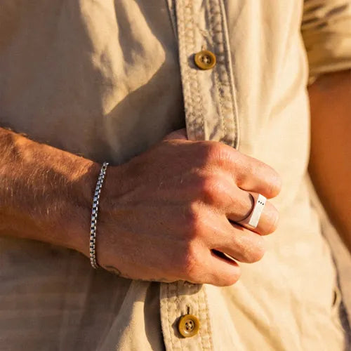 Pura Vida Men's Carabiner Clasp Chain Bracelet
