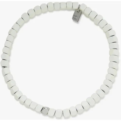 Pura Vida Men's Coated Hematite Stretch Bracelet