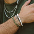 Pura Vida Men's Coated Hematite Stretch Bracelet