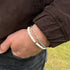 Pura Vida Men's Coated Hematite Stretch Bracelet