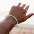 Pura Vida Men's Coated Hematite Stretch Bracelet
