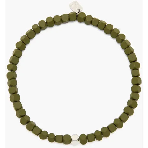 Pura Vida Men's Coated Hematite Stretch Bracelet