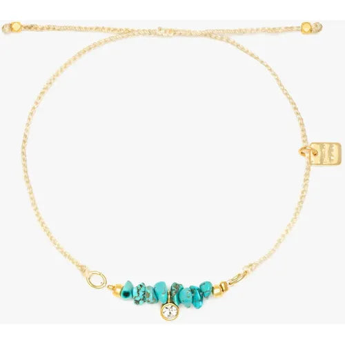 Pura Vida Turquoise Bead Charm Dainty Bracelet
