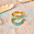 Pura Vida Turquoise Tile Hoop Earrings