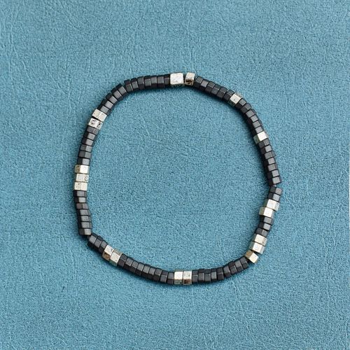 Load image into Gallery viewer, Pura Vida Men&#39;s Faceted Pyrite Stretch Bracelet
