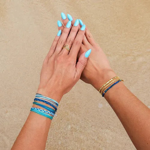 Pura Vida Surfrider Triple Wave Ring