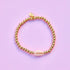 Pura Vida Cowrie Gold Bead Stretch Bracelet