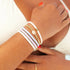 Pura Vida Cowrie Gold Bead Stretch Bracelet