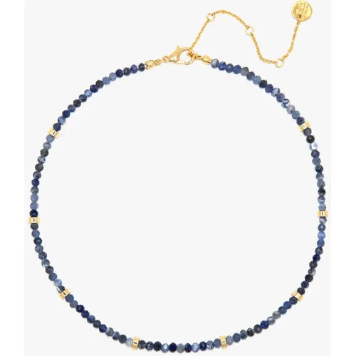 Pura Vida Surfrider Sea Stone Bead Choker