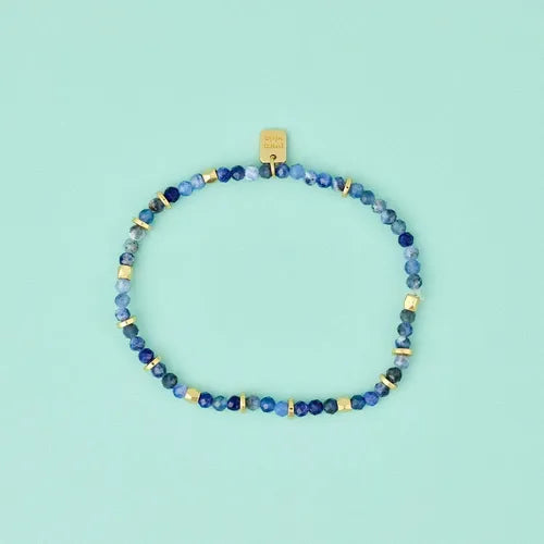 Load image into Gallery viewer, Pura Vida Surfrider Sea Stone Stretch Bracelet
