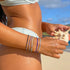Pura Vida Surfrider Sea Stone Stretch Bracelet