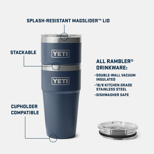 YETI Rambler Stackable Cup with Magslider Lid