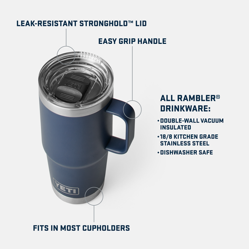 Load image into Gallery viewer, YETI Rambler Travel Mug with Stronghold Lid
