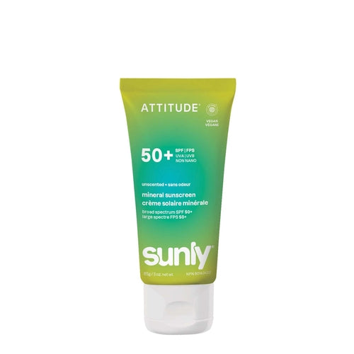 Attitude Sunly Mineral Sunscreen - Face & Body Lotion - SPF 50