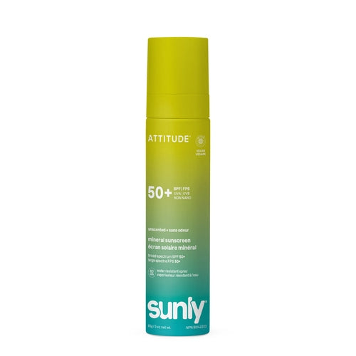 Attitude Sunly Mineral Sunscreen Spray Face & Body SPF 50