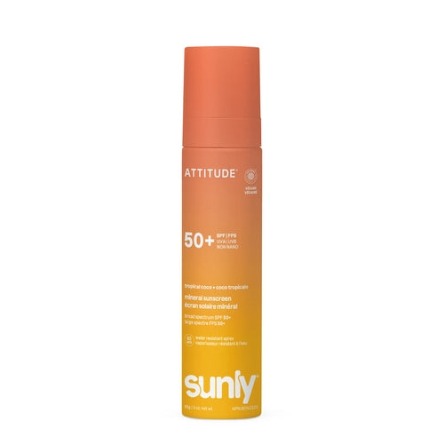Attitude Sunly Mineral Sunscreen Spray Face & Body SPF 50