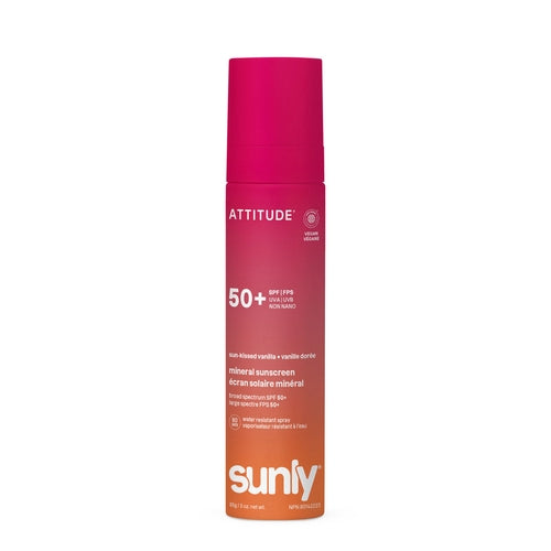 Attitude Sunly Mineral Sunscreen Spray Face & Body SPF 50