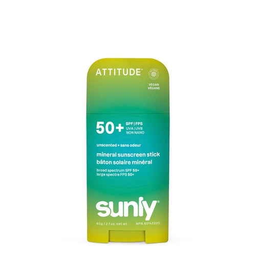 Attitude Sunly Mineral Sunscreen Stick Face & Body SPF 50
