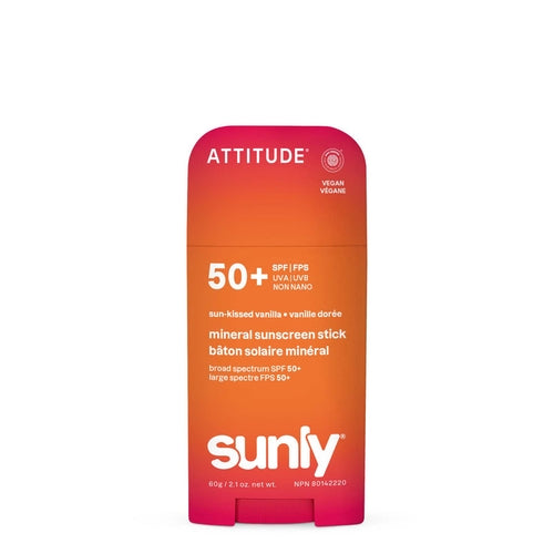 Attitude Sunly Mineral Sunscreen Stick Face & Body SPF 50