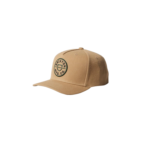 Brixton Crest C Snapback Sand/Pine Needle