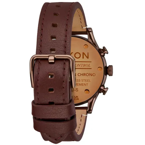 Nixon Station Chrono Leather