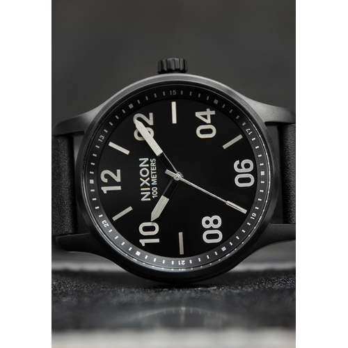 Nixon Patrol Leather Black / Silver / Black