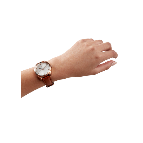 Nixon Thalia Leather Rose Gold / White
