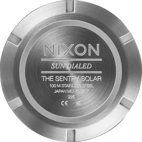 Nixon Sentry Solar Stainless Steel