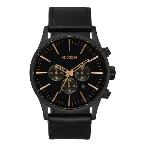 Nixon Sentry Chrono Leather