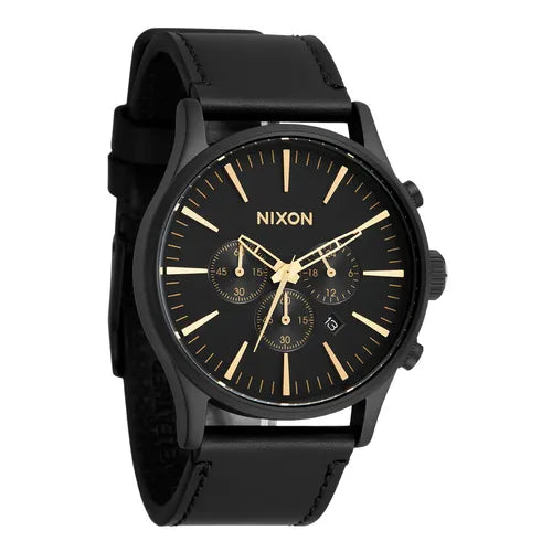 Nixon Sentry Chrono Leather