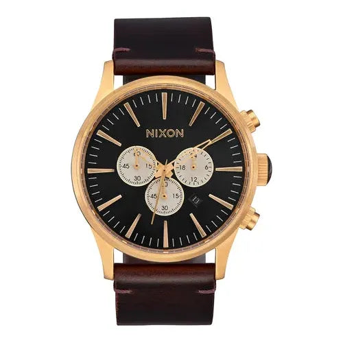 Nixon Sentry Chrono Leather