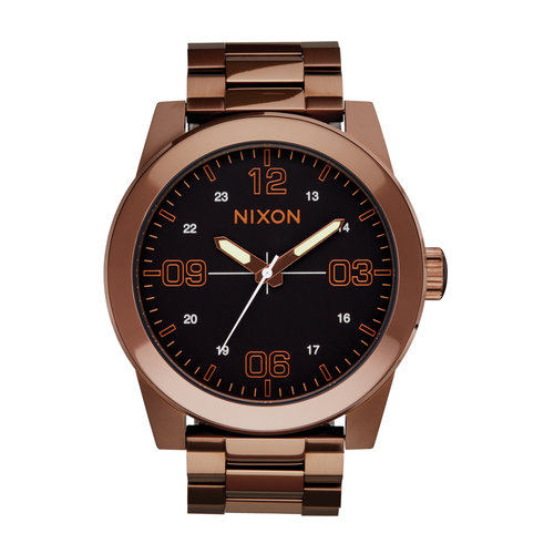 Nixon Corporal Stainless Steel Chocolate/Dark Roast