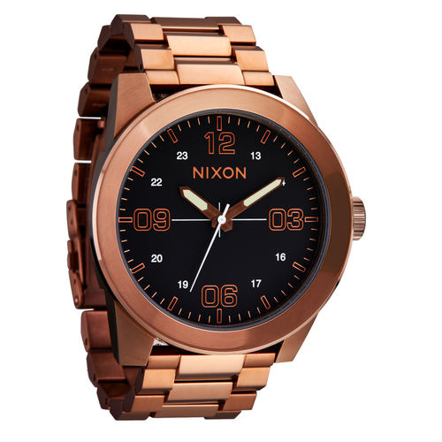 Nixon Corporal Stainless Steel Chocolate/Dark Roast