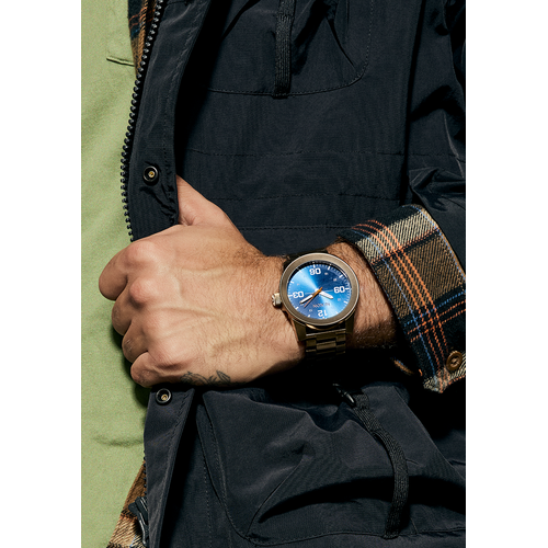 Nixon Corporal Stainless Steel Desert Gold/Arles Blue