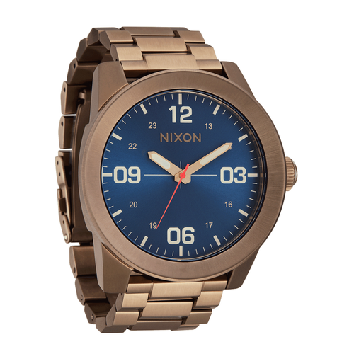 Nixon Corporal Stainless Steel Desert Gold/Arles Blue
