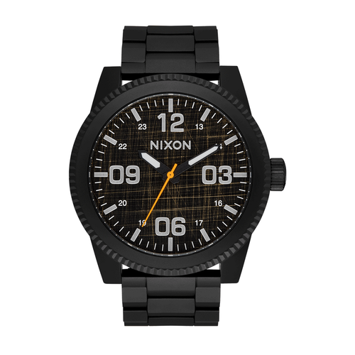 Nixon Corporal Stainless Steel Super Black/Black Top