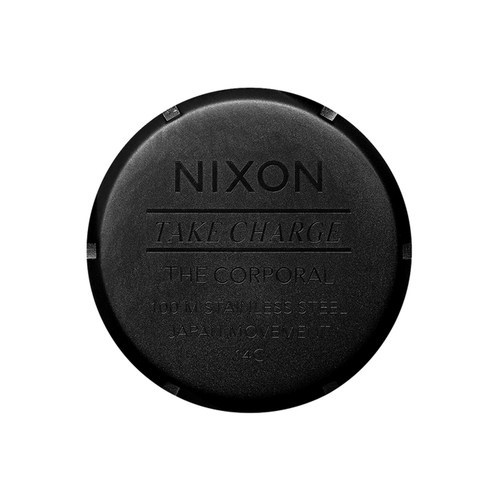 Nixon Corporal Stainless Steel Super Black/Black Top