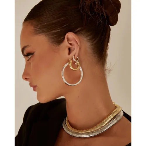 Load image into Gallery viewer, Luv Aj Amalfi Tube Hoops
