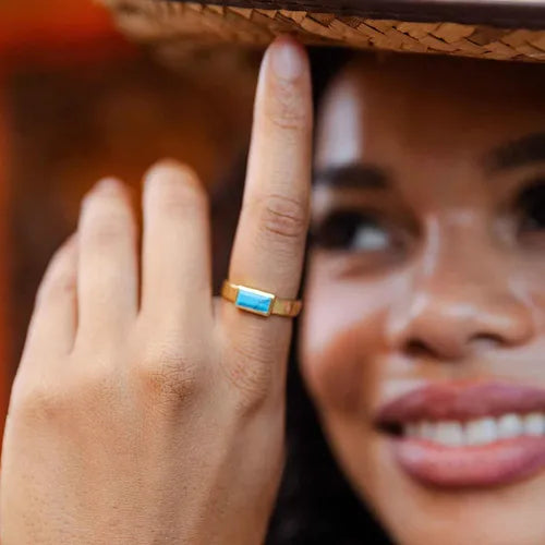 Pura Vida Tulum Turquoise Ring