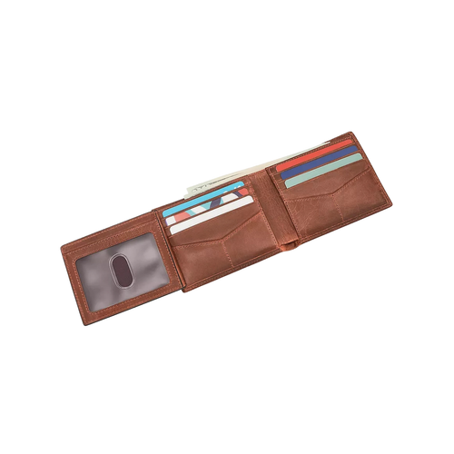 Fossil Derrick RFID Bifold with Flip ID